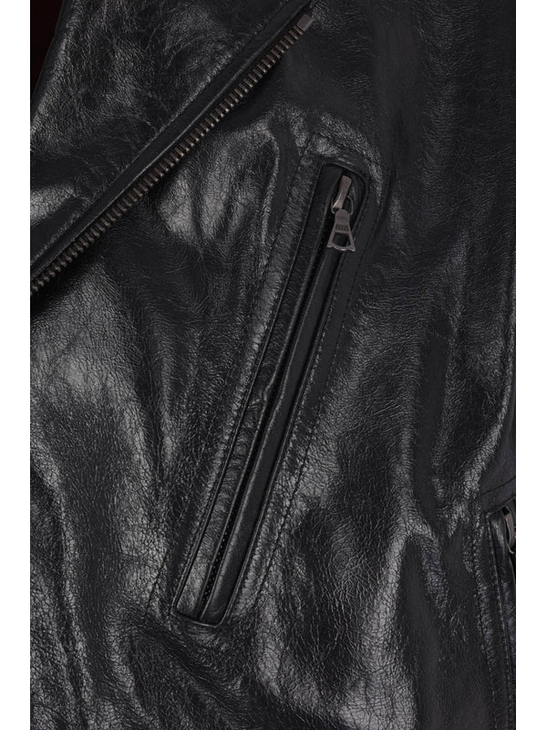 Dries Van Noten Black Biker