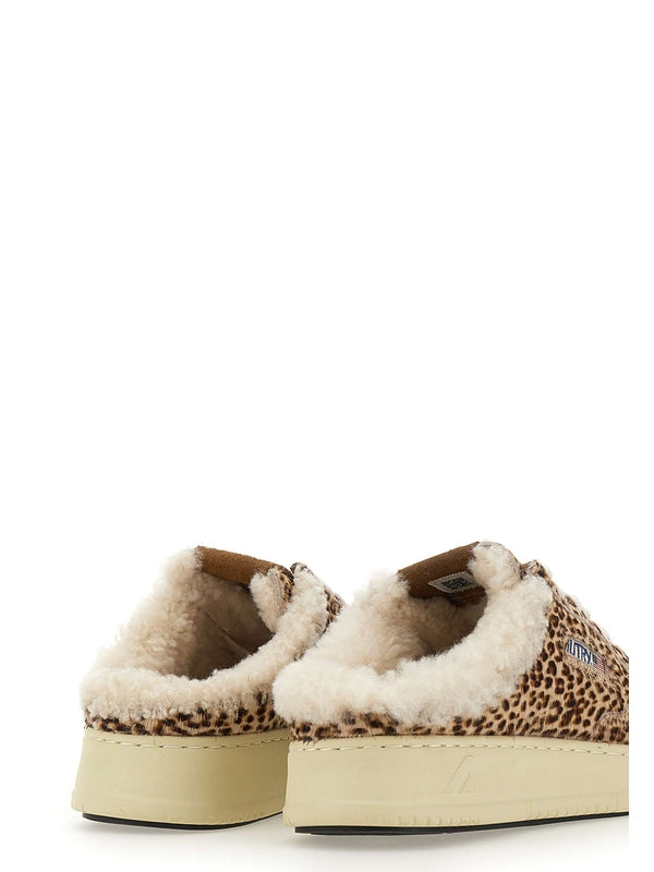 Autry Beige Low Top Sneakers