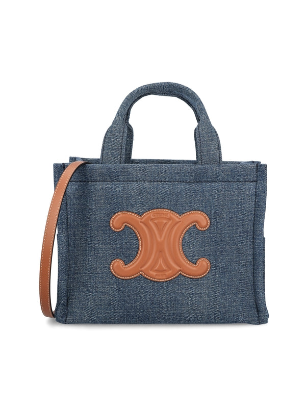 Triomphe Denim Tote Bag