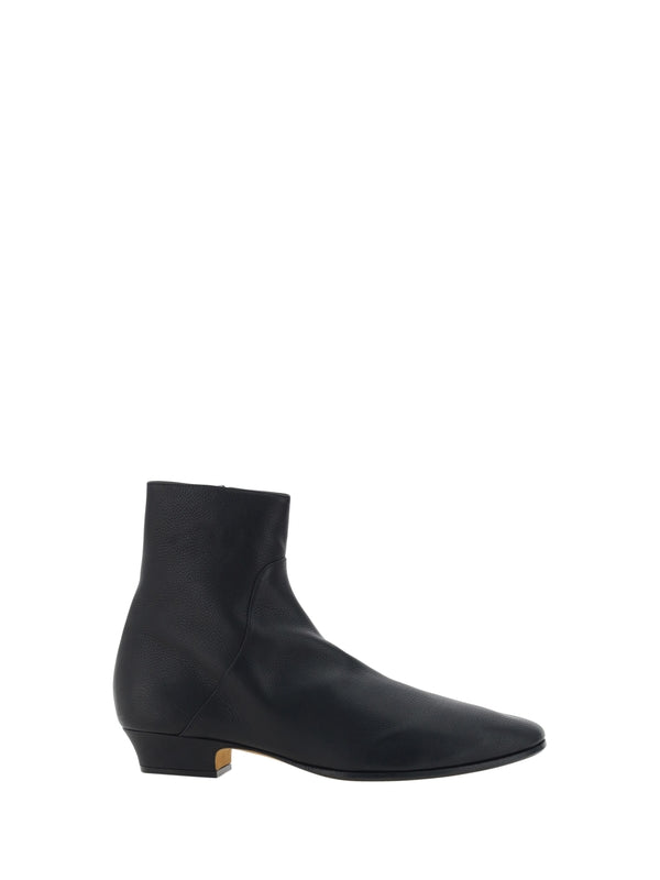 Awer Grain Leather Ankle Boots