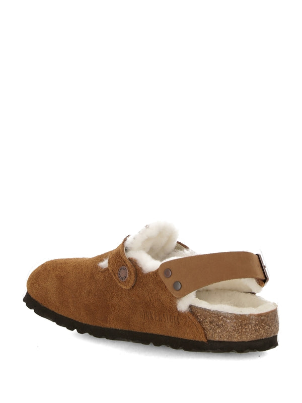 Tokio Shearling Suede Sandals