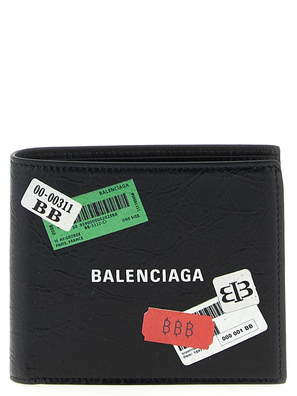 Balenciaga Logo Leather Wallet