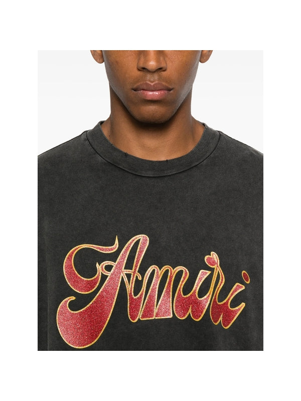 Amiri Black Half Sleeve