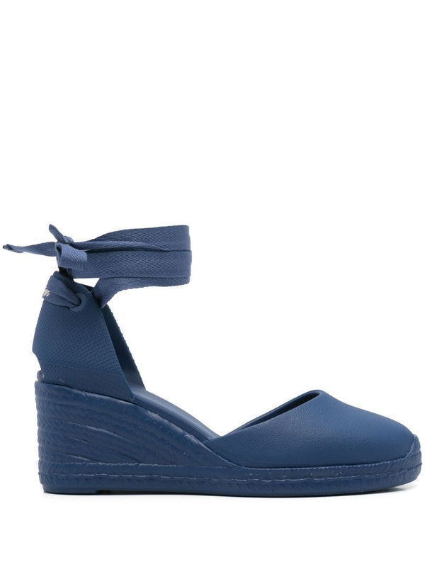 Castañer Blue Wedge Sandals