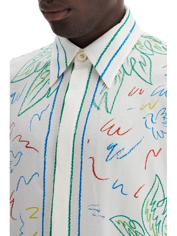 All-over Printed Silk Shirt