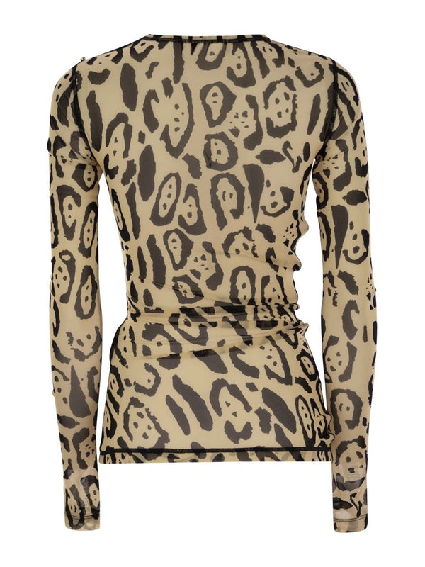 All-Over Printed Long Sleeve Top