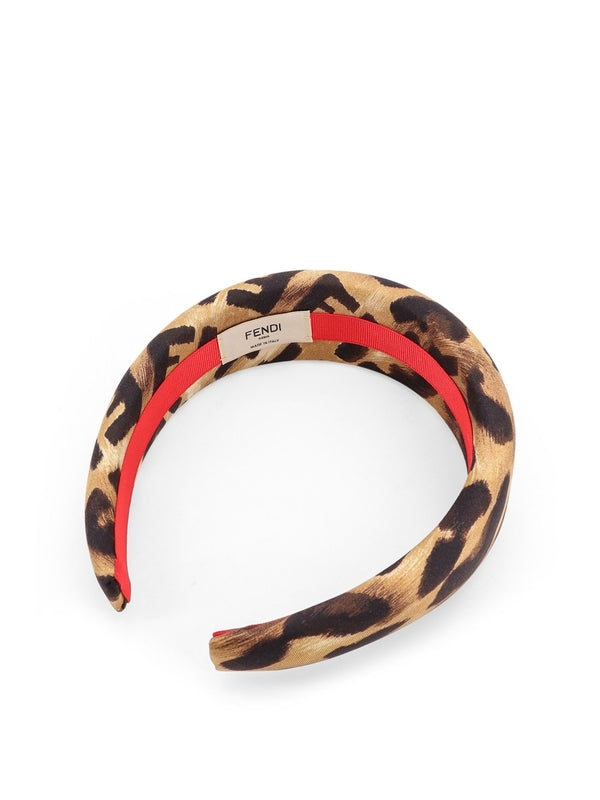 Fendi Leopard Beige Hair Band