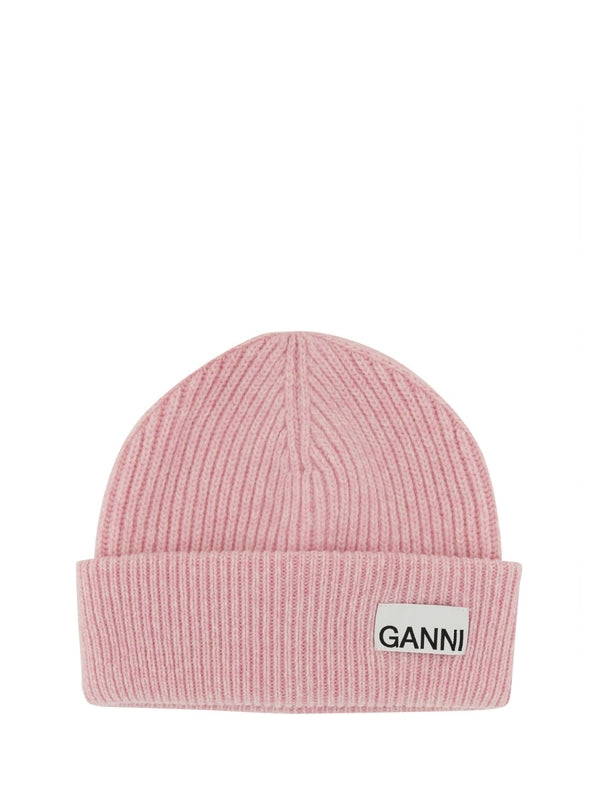 Logo Patch Wool Blend Beanie