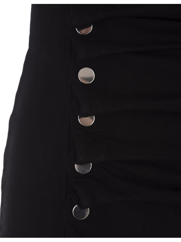 Asymmetric Button Detail Mini Dress