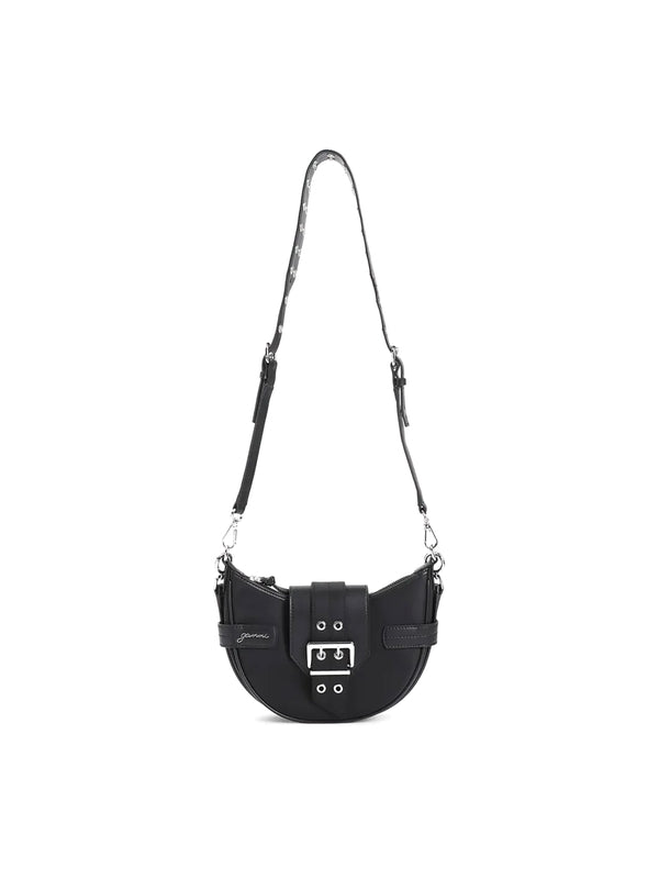 BUCKY Belt Detail Nylon Shoulder Bag