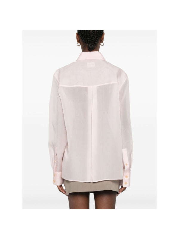 Flap Pocket Silk Shirt