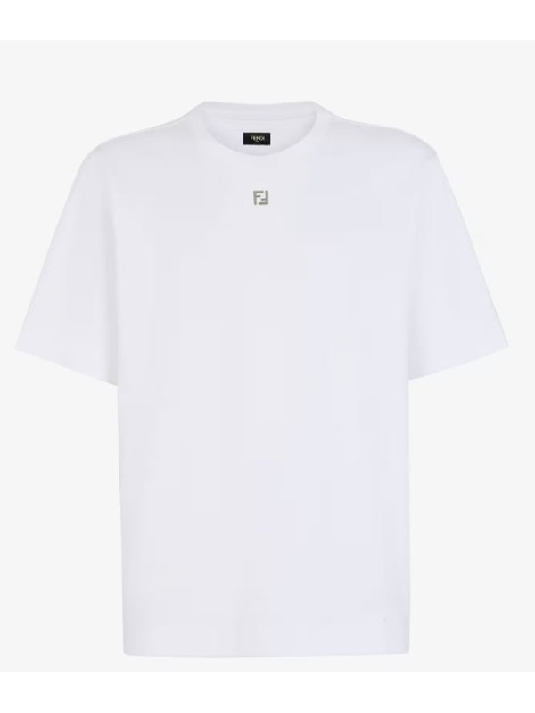 Fendi White Short Sleeve T-Shirt