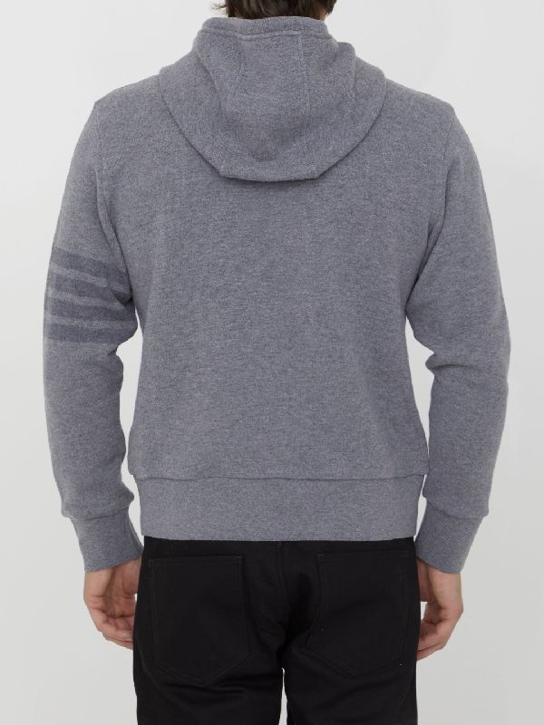 4-Bar Wool Hoodie Knit