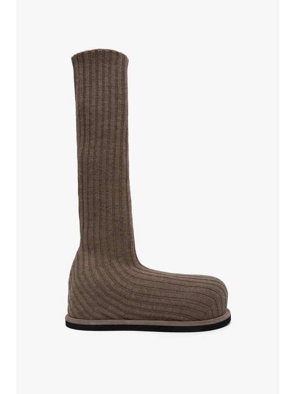 Veneda Ribbed Wool Knit High
  Boots