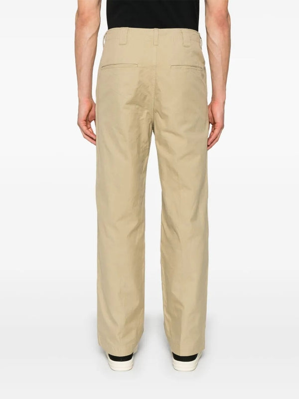 Wide Leg Cotton Chino Pants