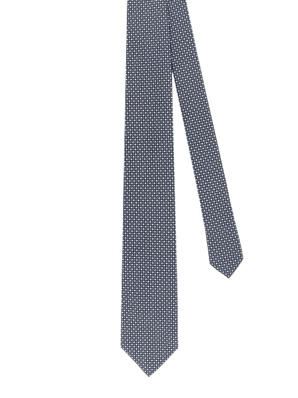 All-Over Pattern Silk Tie