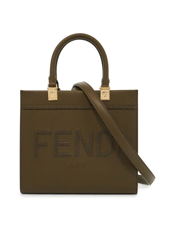 FENDI - Sunshine Leather Small Tote
  Bag - Jente