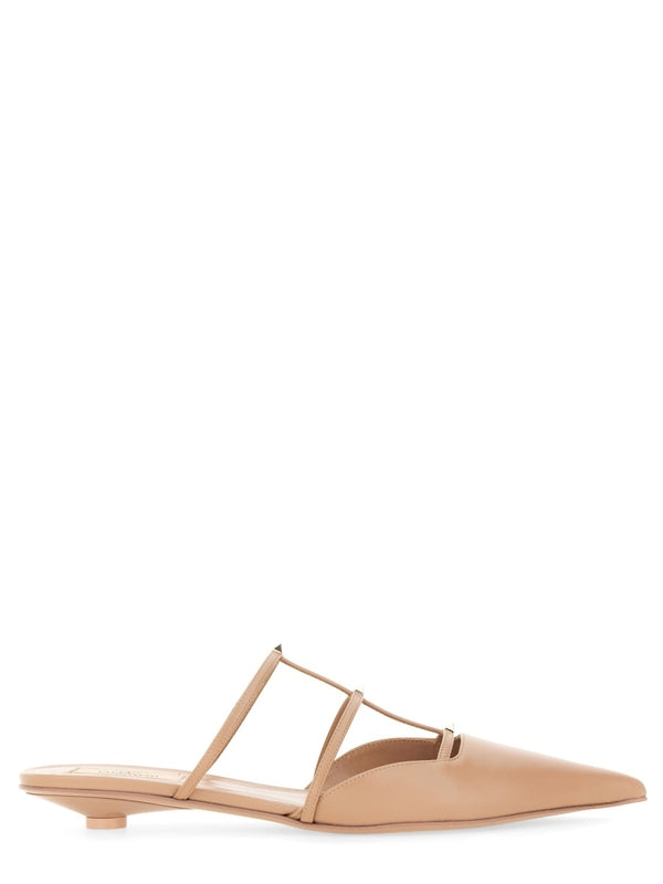 Wispy Rockstud Flat Sandal Heel