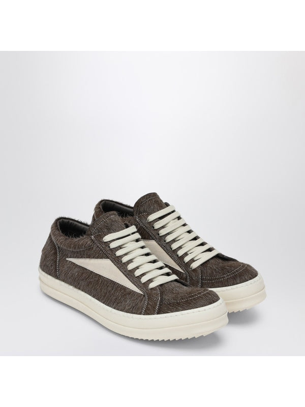 Rick Owens Grey Low Top Sneakers