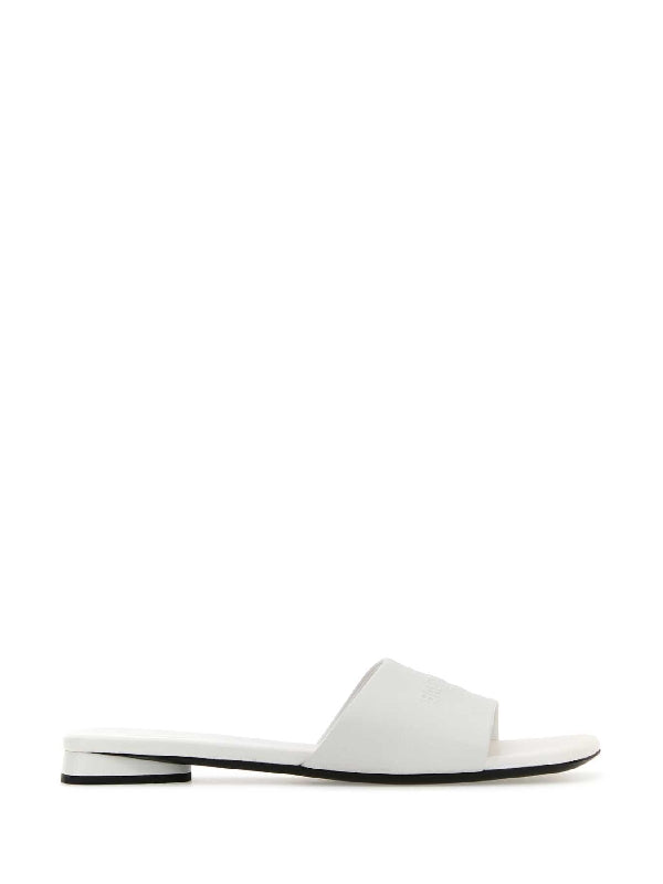 BALENCIAGA - SLIPPERS 787293WBCW0 9000 White Slides - Jente
