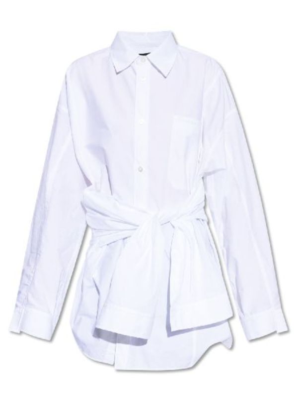 Tie Waist Logo Shirt