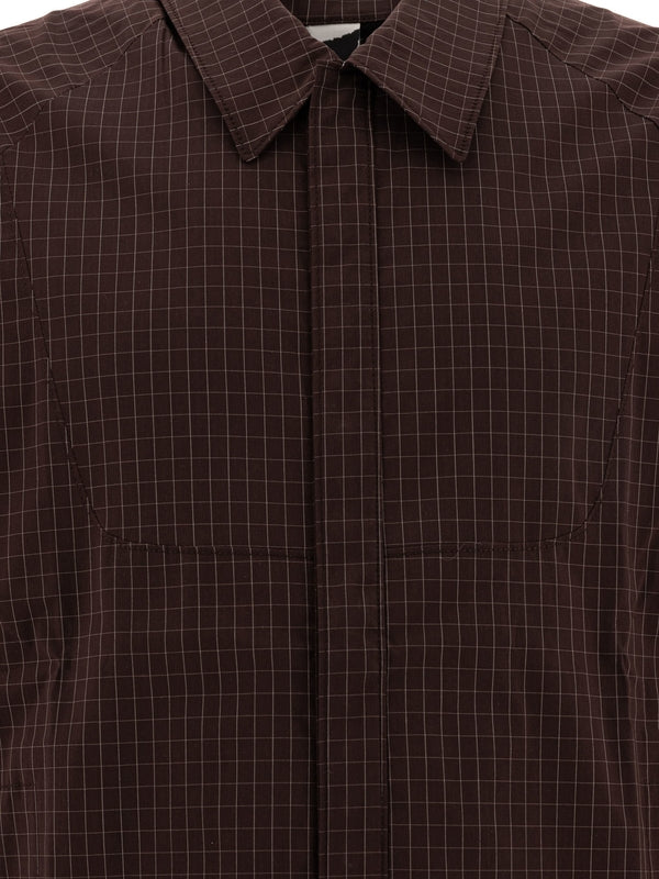 Check Pattern Cotton Blend Shirt