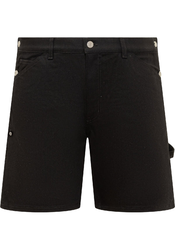 Strap Carpenter Bermuda Denim Shorts