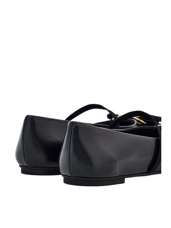 New Vara Bow Lambskin Flat Shoes