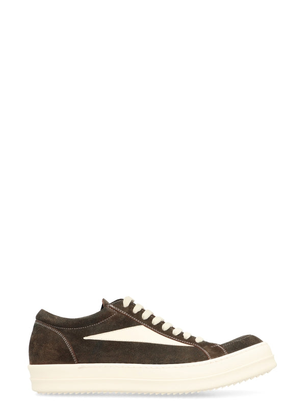 Rick Owens Brown Low Top Sneakers