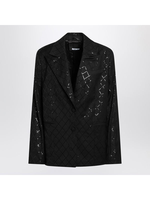 Sequin Embellished Tailored Jacket