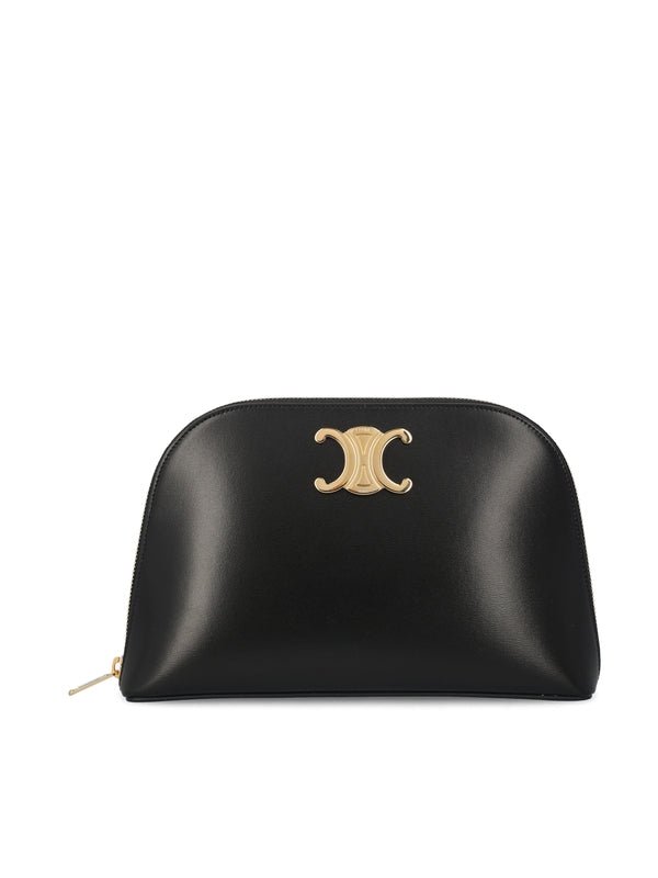 Triomphe Leather Clutch