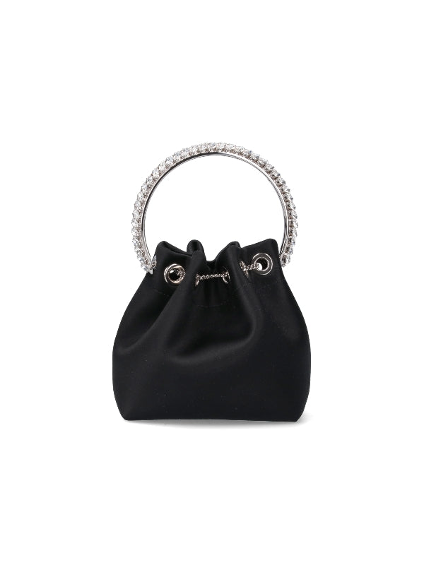 Bon Bon Crystal Satin Bucket Bag