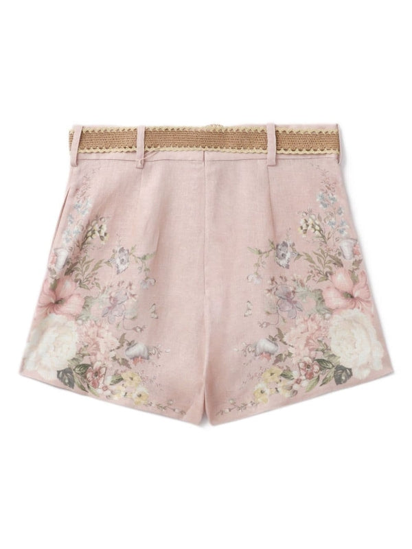 Waverly Belt Linen Shorts