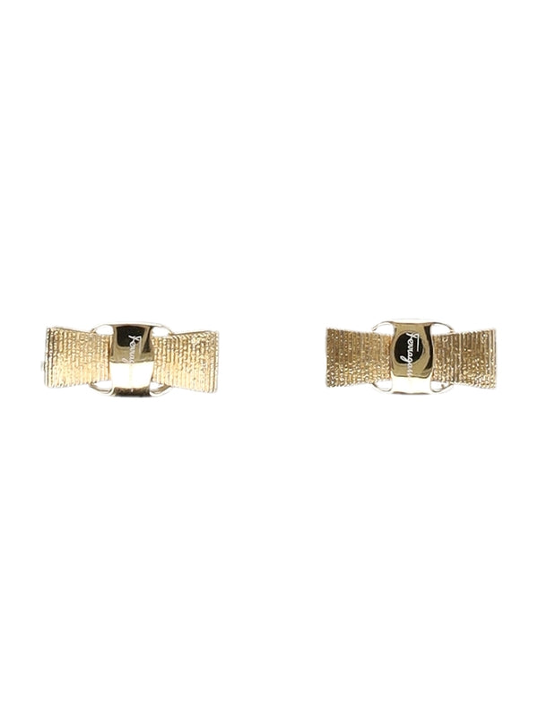 FERRAGAMO - Logo Lettering Bow Earrings - Jente