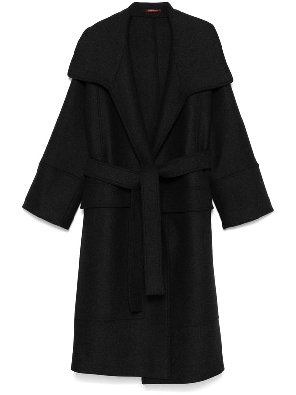 Wide Collar Wool Cashmere Coat