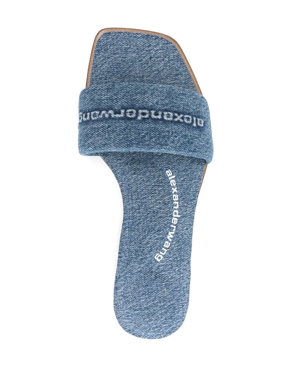 VY Logo Denim Slides