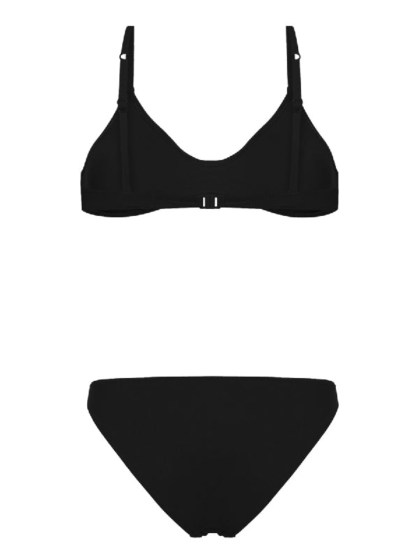 Black Nylon Bikini Set