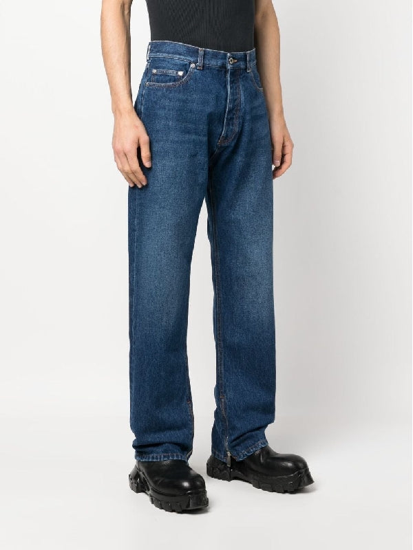 Arrow ankle zipup denim pants