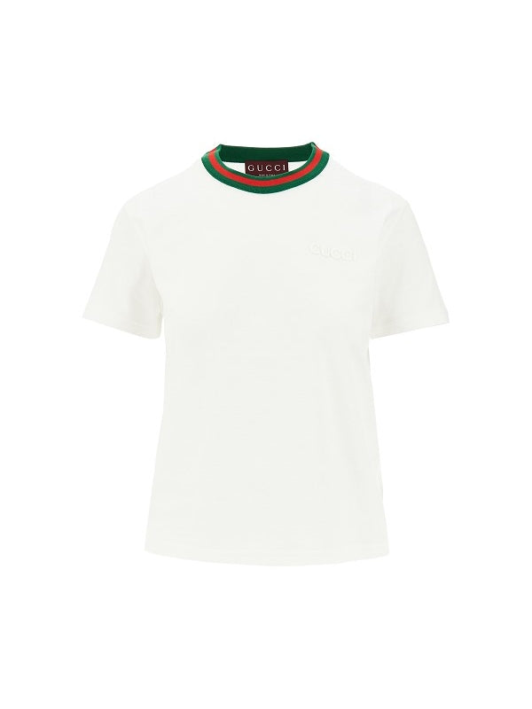 Web Detail Cotton T-shirt