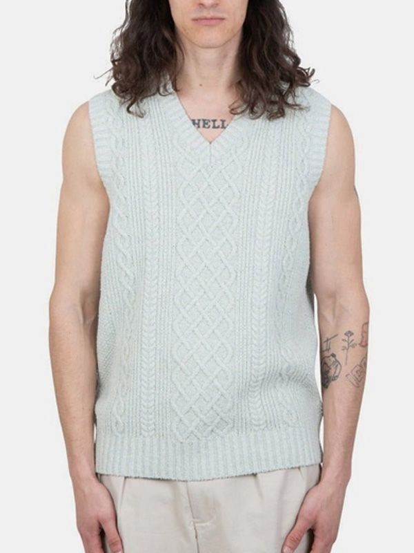 Beams + Blue Knitted