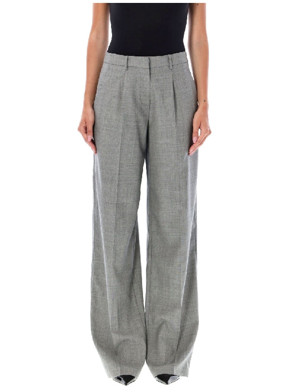 Wool Blend Tailored Pants