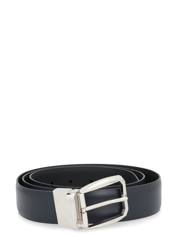 Square Buckle Leather Belt