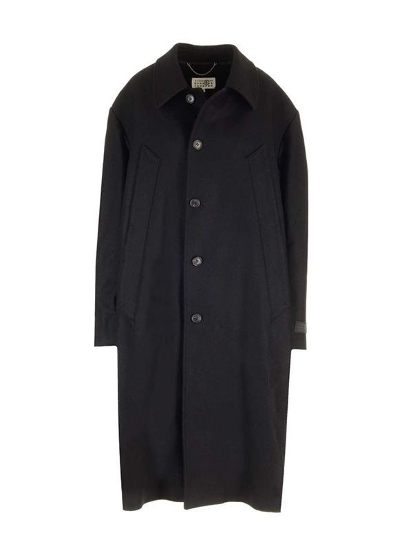 Back Stitch Wool Blend Single Coat