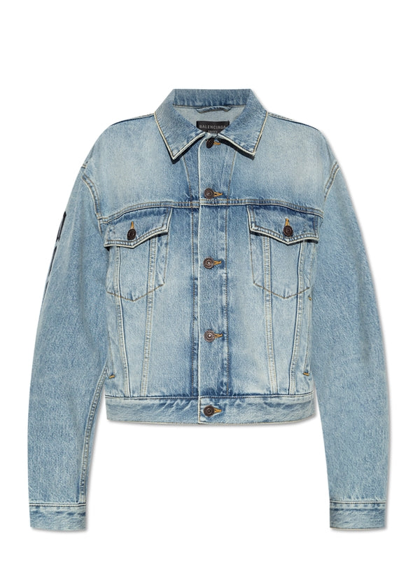 Back Embroidery Cotton Denim
  Jacket