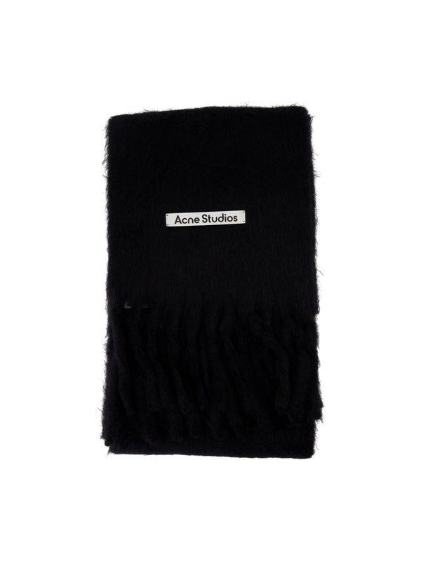 Acne Studios Black Wool Mufflers