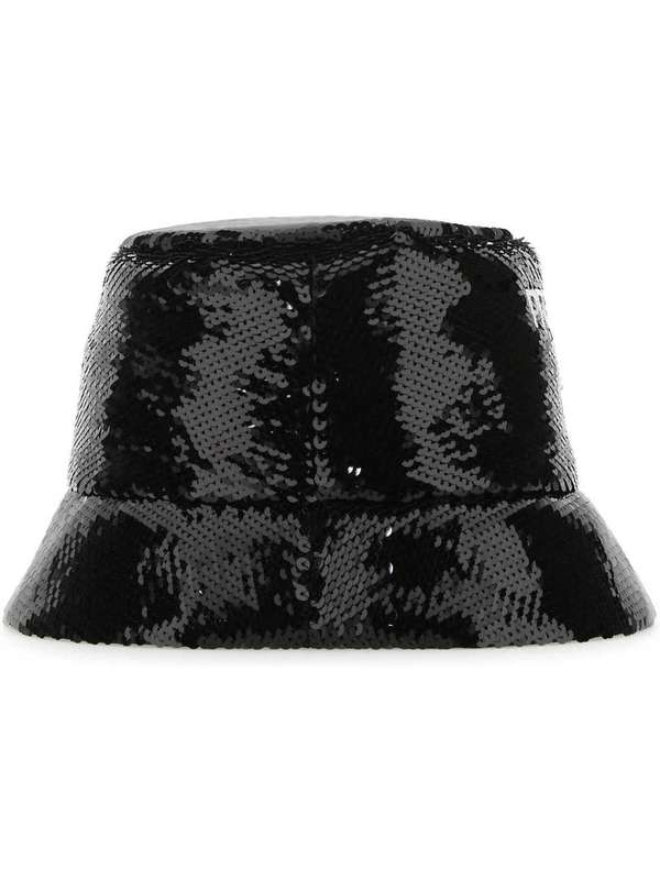 All-Over Sequin Logo Bucket Hat