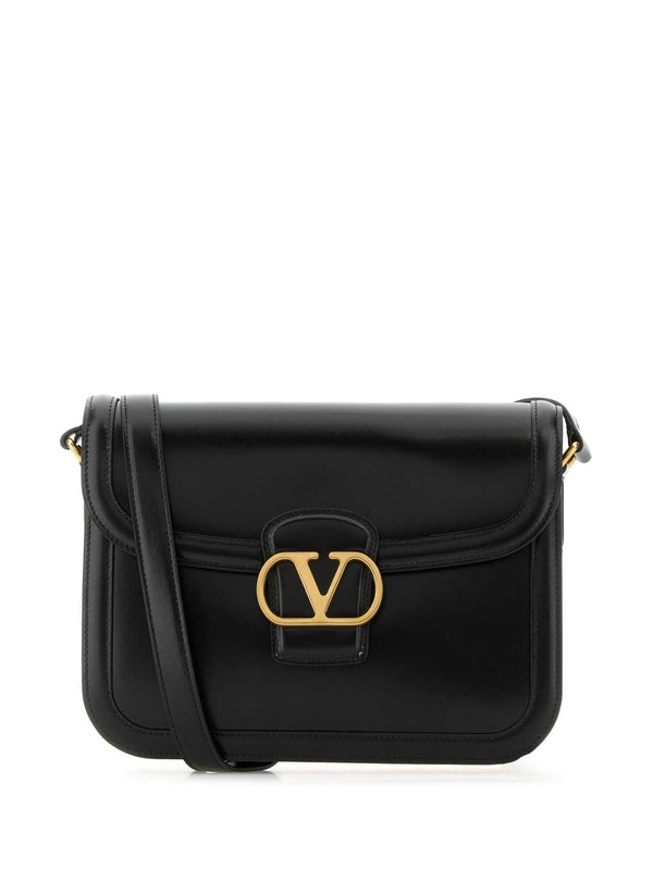 9to5 Logo Calfskin Shoulder Bag