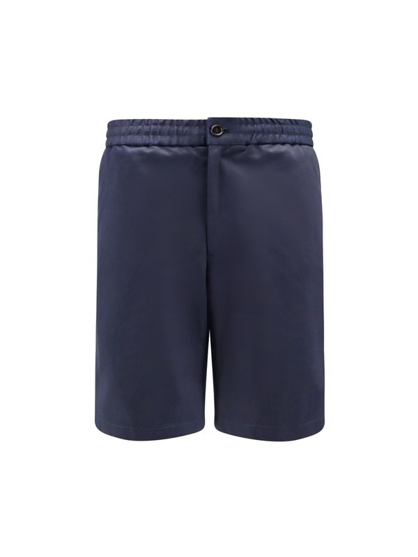 Banded Cotton Bermuda Shorts