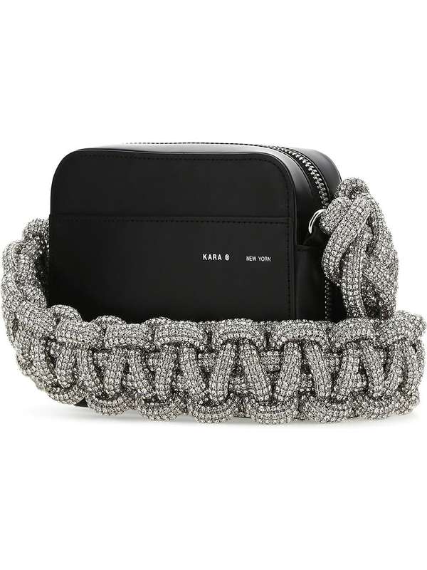 Crystal Bold Chain Strap Mini
  Bag