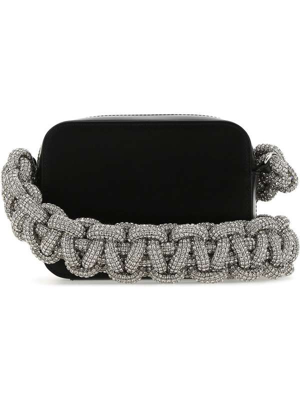 Crystal Bold Chain Strap Mini
  Bag